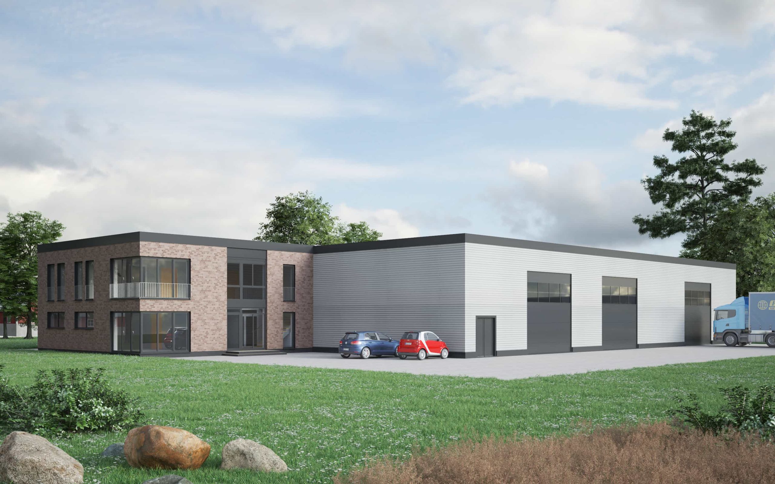 Neubau eines landwirtschaftlichen Betriebsgebäudes (1) Neubau eines landwirtschaftlichen Betriebsgebäudes